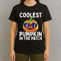 Kids Coolest Pumpkin In The Patch Halloween Boy Girls Teens T-Shirt thumb 4