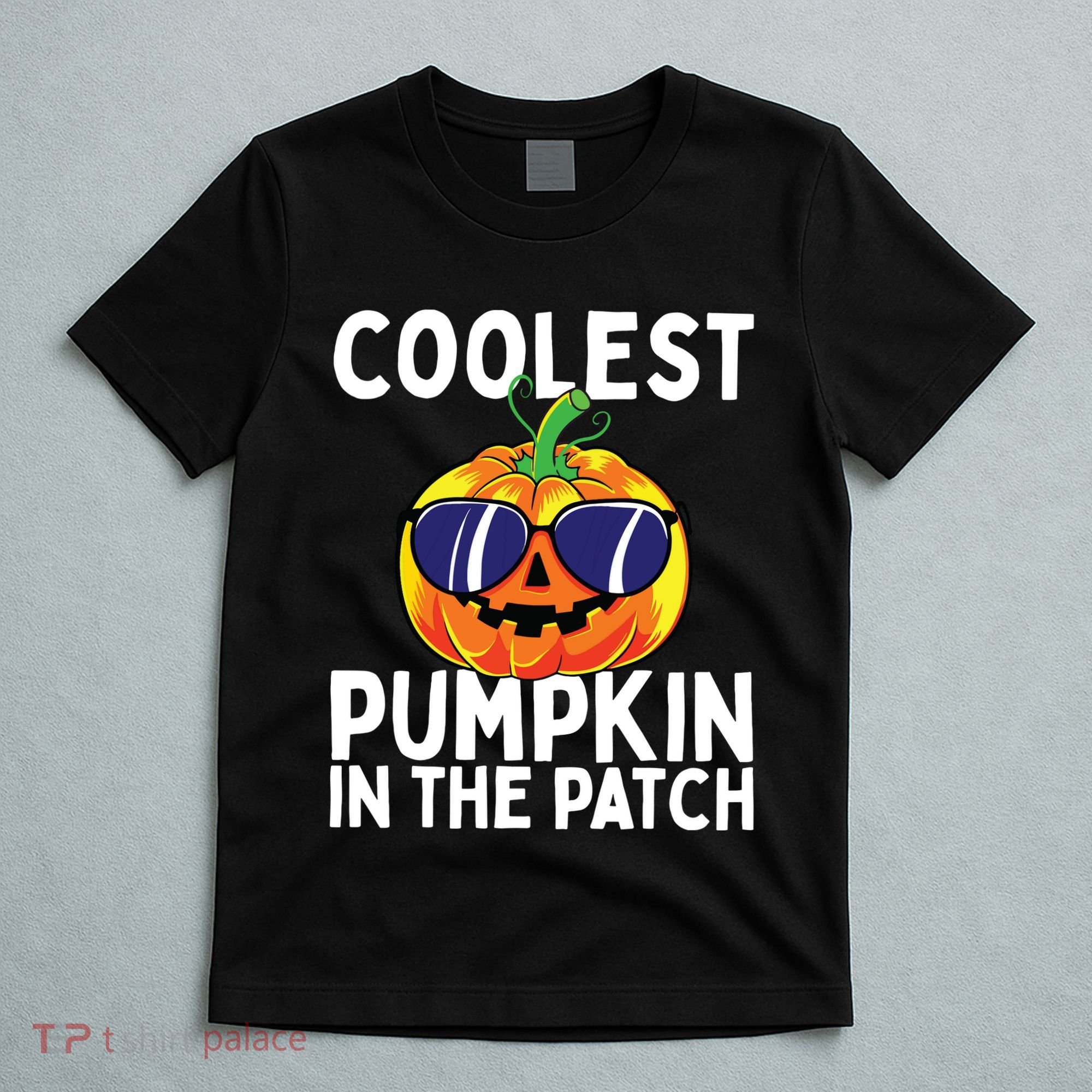 Kids Coolest Pumpkin In The Patch Halloween Boy Girls Teens T-Shirt