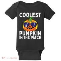 Kids Coolest Pumpkin In The Patch Halloween Boy Girls Teens Baby Bodysuit thumb 0