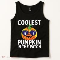 Kids Coolest Pumpkin In The Patch Halloween Boy Girls Teens Tank Top thumb 2