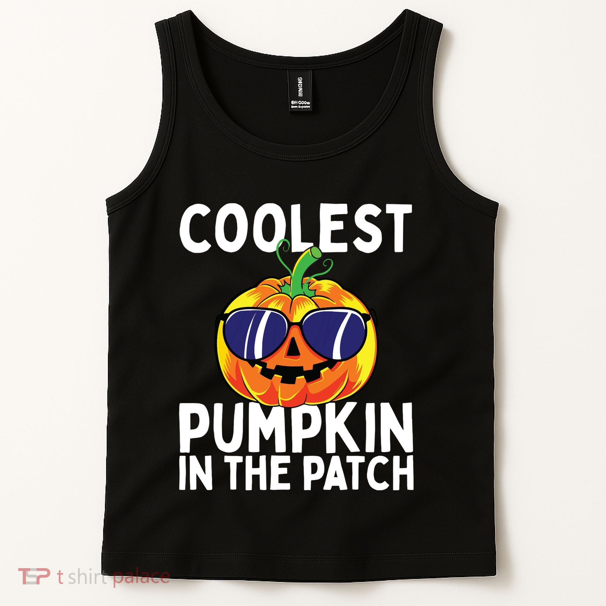 Kids Coolest Pumpkin In The Patch Halloween Boy Girls Teens Tank Top