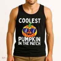 Kids Coolest Pumpkin In The Patch Halloween Boy Girls Teens Tank Top thumb 3