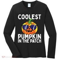 Kids Coolest Pumpkin In The Patch Halloween Boy Girls Teens Women's Long Sleeve Shirt thumb 0