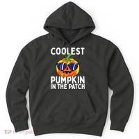 Kids Coolest Pumpkin In The Patch Halloween Boy Girls Teens Hoodie thumb 0