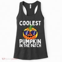 Kids Coolest Pumpkin In The Patch Halloween Boy Girls Teens Women's Tank Top thumb 0