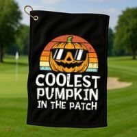 Kids Coolest Pumpkin In The Patch Boy Halloween Kids 2771 Golf Towel thumb 1
