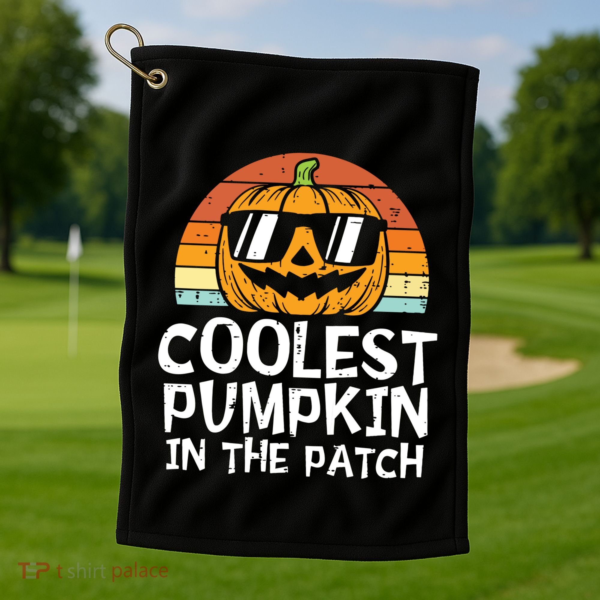 Kids Coolest Pumpkin In The Patch Boy Halloween Kids 2771 Golf Towel