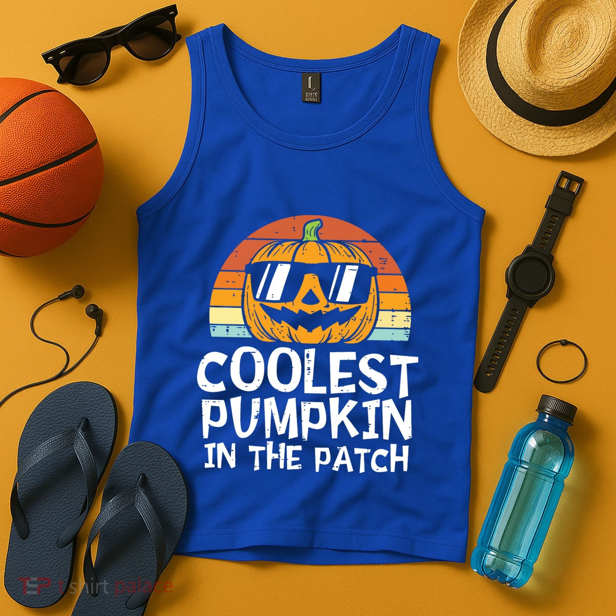 Kids Coolest Pumpkin In The Patch Boy Halloween Kids 2771 Tank Top
