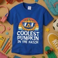 Kids Coolest Pumpkin In The Patch Boy Halloween Kids 2771 Kids T-Shirt thumb 3
