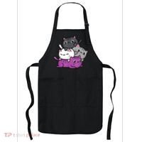 Kawaii Cat Pile Asexual Pride Apron thumb 0
