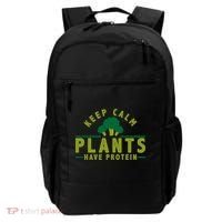 Keep Calm Plants Have Protein Backpack thumb 0