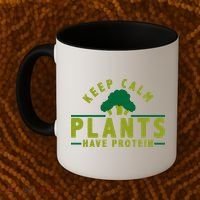 Keep Calm Plants Have Protein Coffee Mug thumb 2