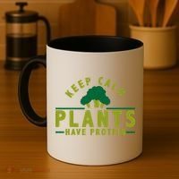 Keep Calm Plants Have Protein Coffee Mug thumb 4