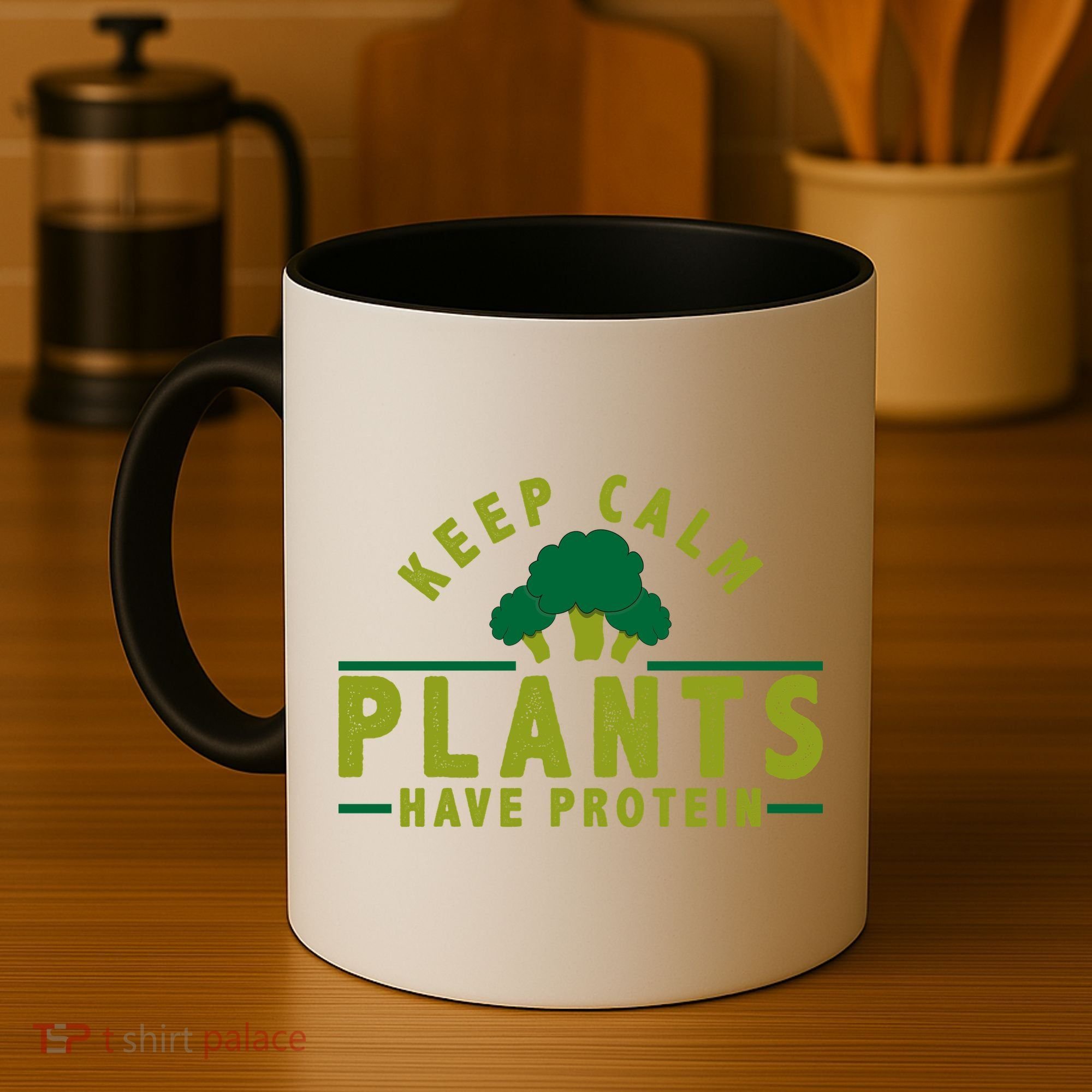 Keep Calm Plants Have Protein Coffee Mug