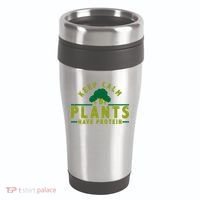 Keep Calm Plants Have Protein 16oz Travel Tumbler thumb 0