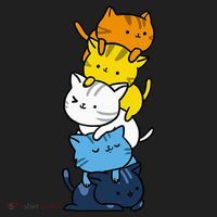 Kawaii Cat Pile Aroace Pride Flag Women's Sweatshirt thumb 2