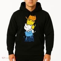 Kawaii Cat Pile Aroace Pride Flag Hoodie thumb 2