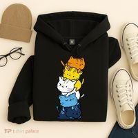 Kawaii Cat Pile Aroace Pride Flag Hoodie thumb 4