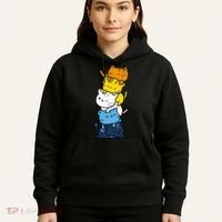 Kawaii Cat Pile Aroace Pride Flag Hoodie thumb 5