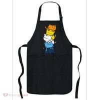 Kawaii Cat Pile Aroace Pride Flag Apron thumb 0