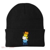 Kawaii Cat Pile Aroace Pride Flag Beanie thumb 0
