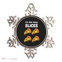 Kids Cute Pizza 4th Birthday I'm This Many Slices 4 Year Old Ornament thumb 0
