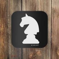 Knight Chess Piece Group Costume Chess Club Chess Board Coaster thumb 0