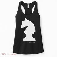 Knight Chess Piece Group Costume Chess Club Chess Board Women's Tank Top thumb 0