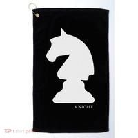 Knight Chess Piece Group Costume Chess Club Chess Board Golf Towel thumb 0