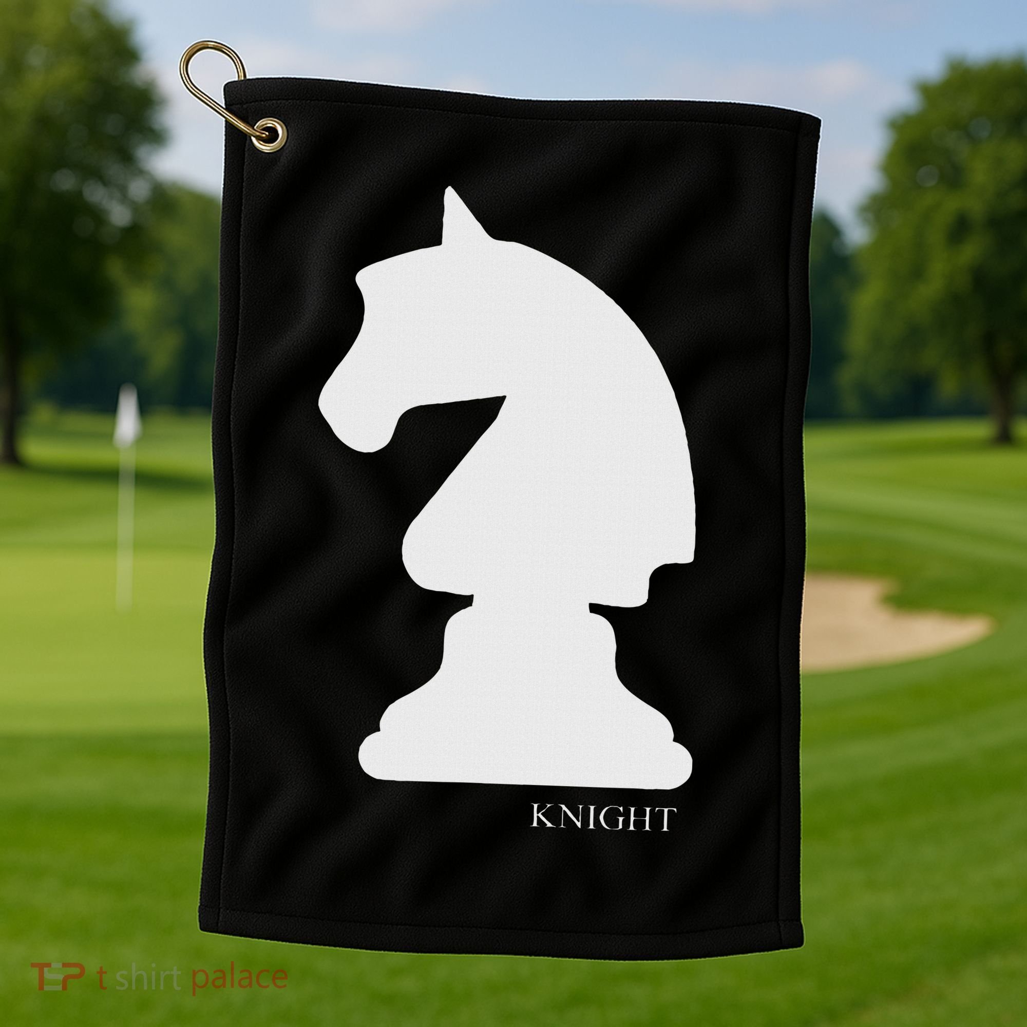 Knight Chess Piece Group Costume Chess Club Chess Board Golf Towel