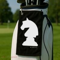Knight Chess Piece Group Costume Chess Club Chess Board Golf Towel thumb 2