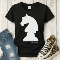 Knight Chess Piece Group Costume Chess Club Chess Board Women's T-Shirt thumb 3