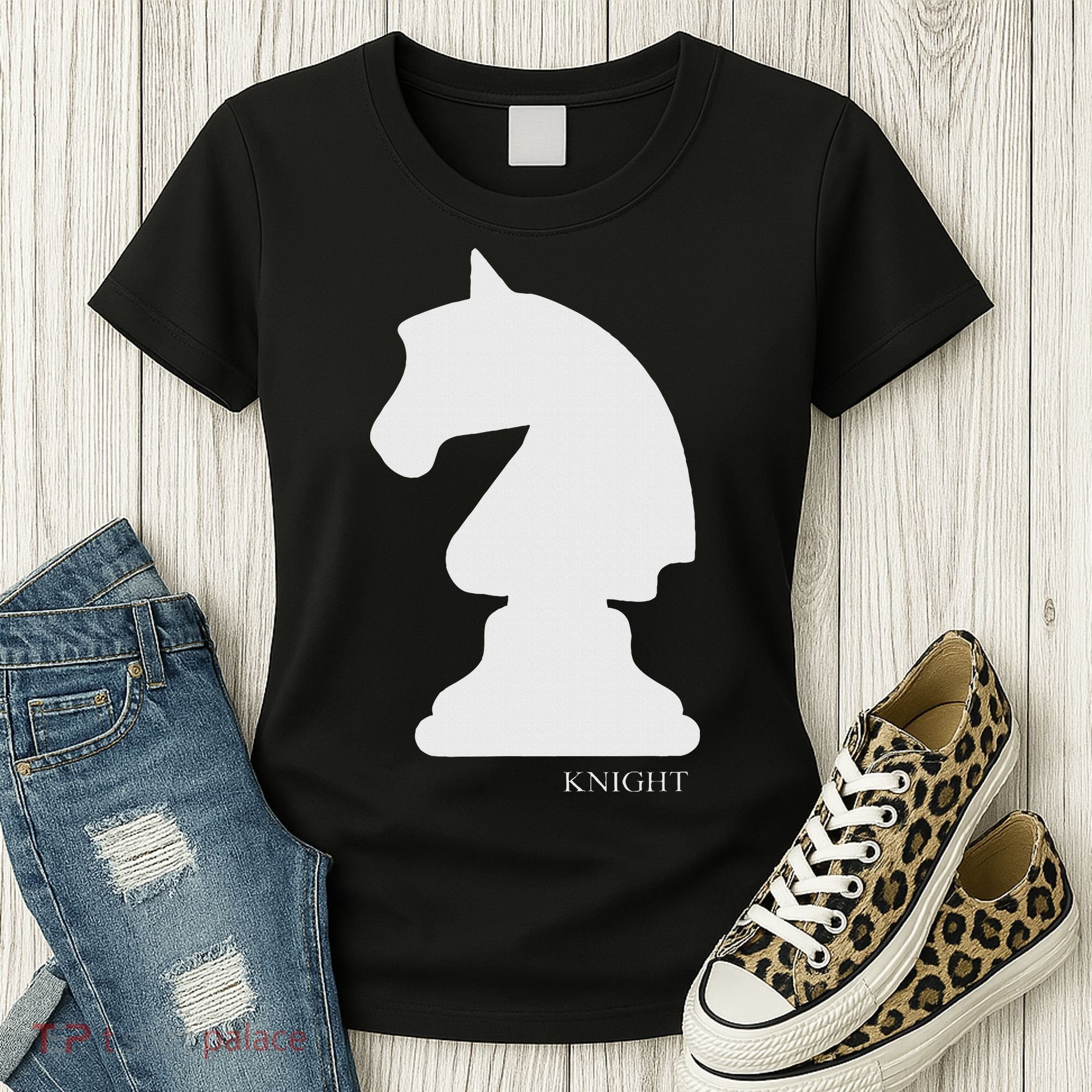 Knight Chess Piece Group Costume Chess Club Chess Board Women's T-Shirt