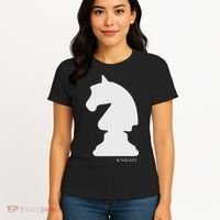 Knight Chess Piece Group Costume Chess Club Chess Board Women's T-Shirt thumb 4