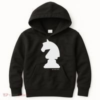 Knight Chess Piece Group Costume Chess Club Chess Board Kids Hoodie thumb 0