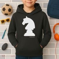 Knight Chess Piece Group Costume Chess Club Chess Board Kids Hoodie thumb 2