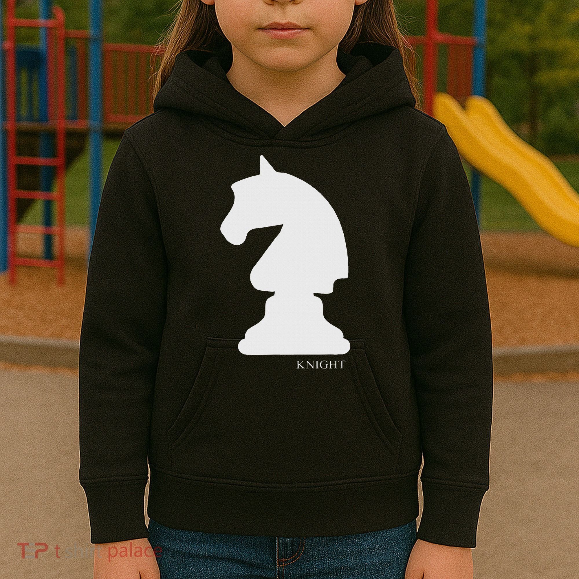 Knight Chess Piece Group Costume Chess Club Chess Board Kids Hoodie