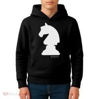 Knight Chess Piece Group Costume Chess Club Chess Board Kids Hoodie thumb 4