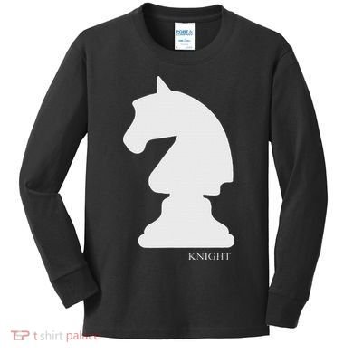 Knight Chess Piece Group Costume Chess Club Chess Board Kids Long Sleeve Shirt