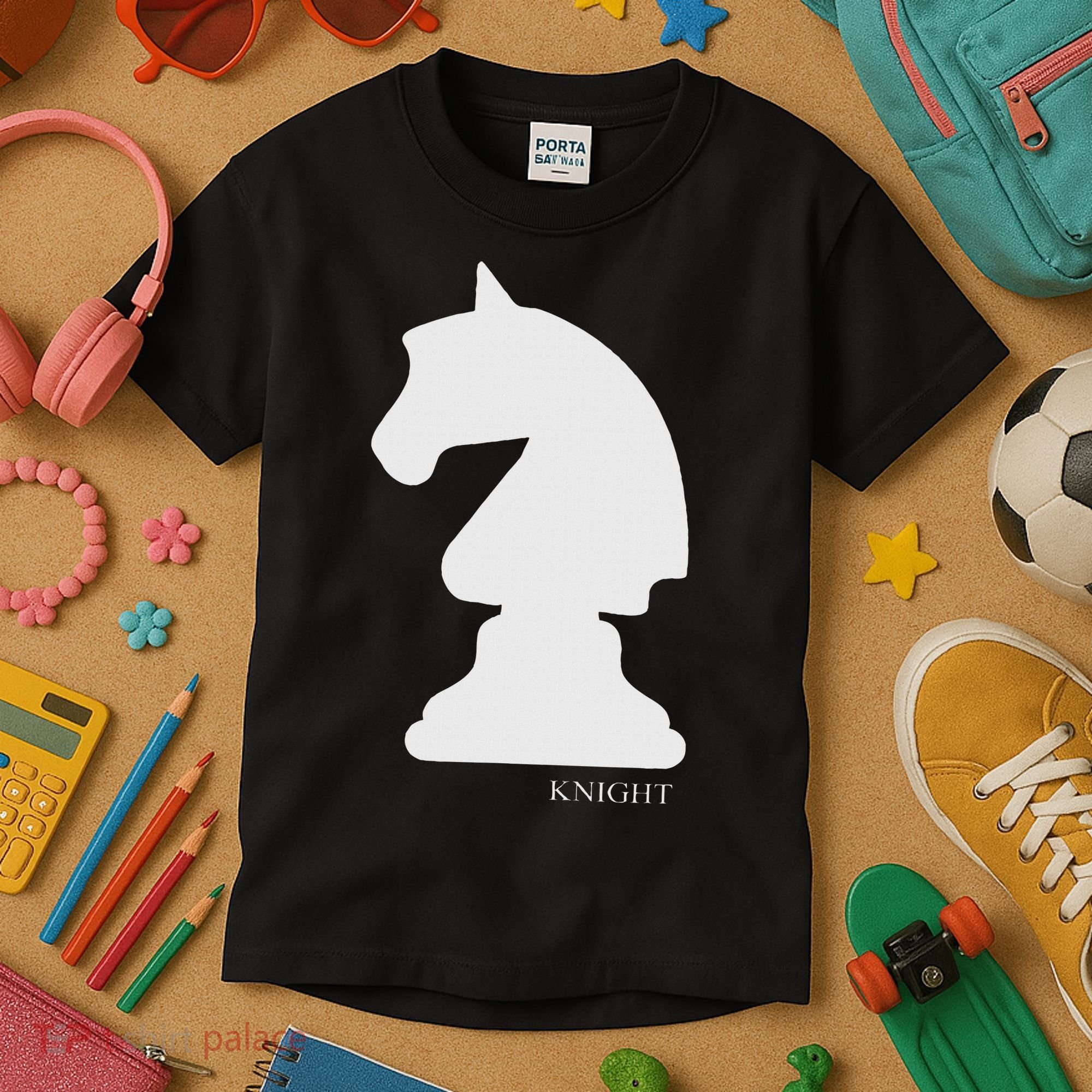 Knight Chess Piece Group Costume Chess Club Chess Board Kids T-Shirt