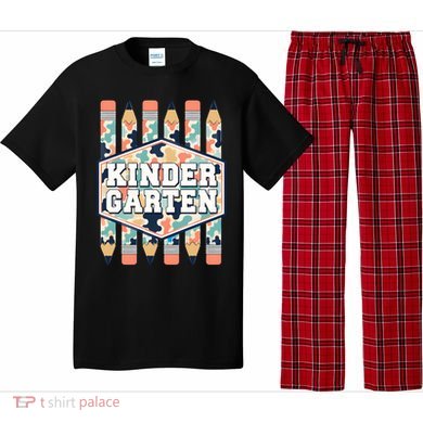 Kindergarten Camouflage Pencils Teachers Students Back To School Pajama Set