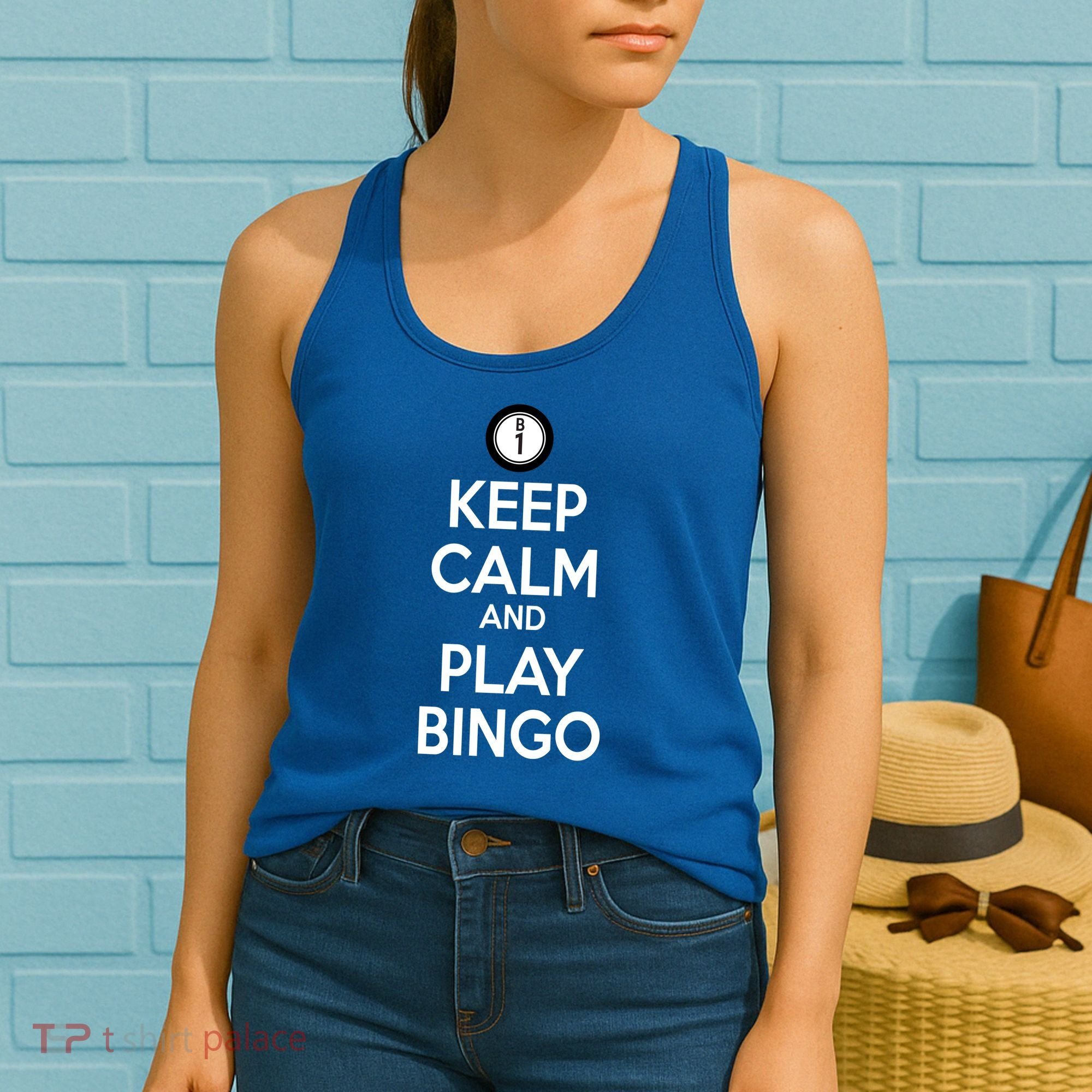 Keep Calm And Play Bingo Women's Tank Top
