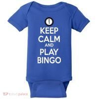 Keep Calm And Play Bingo Baby Bodysuit thumb 0