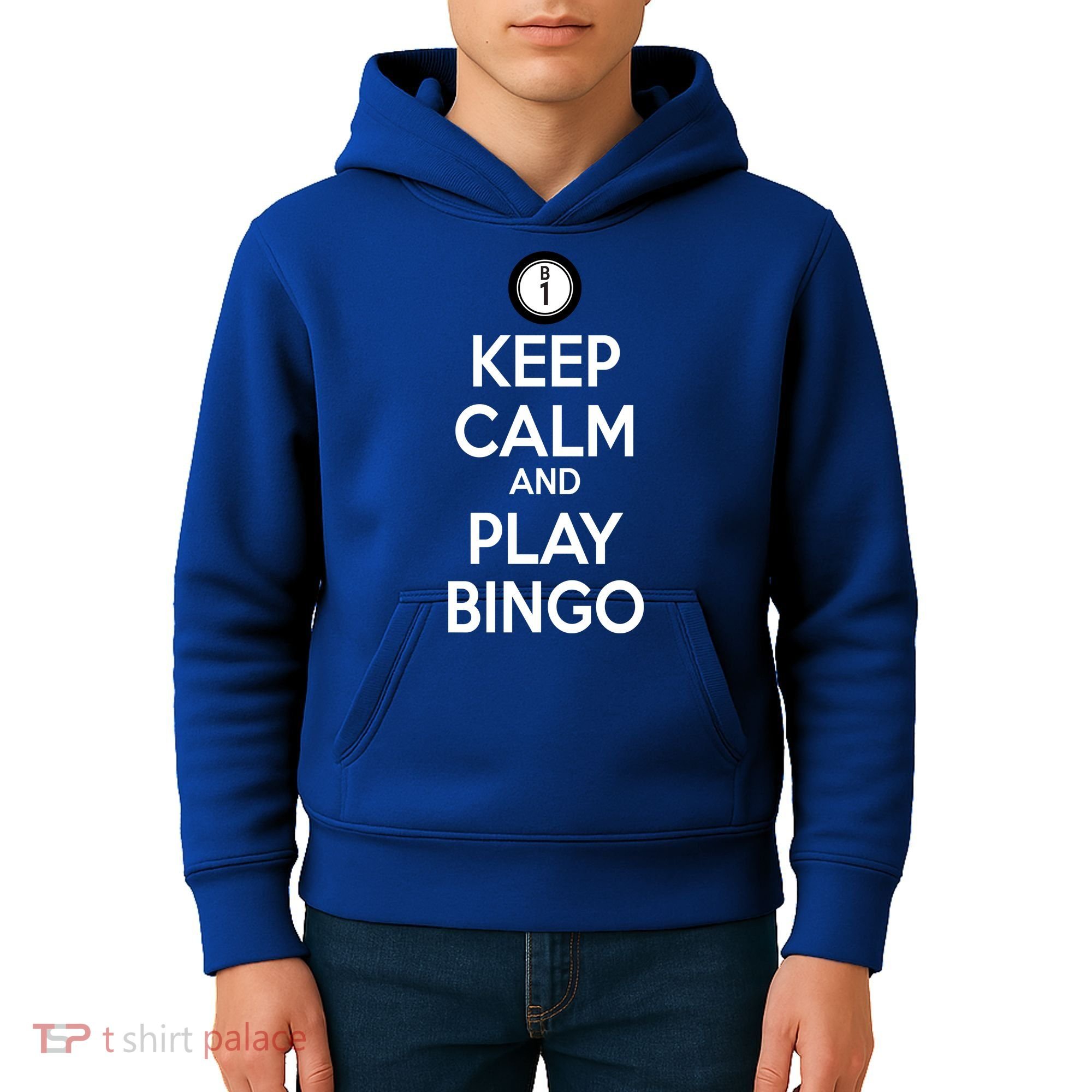 Keep Calm And Play Bingo Kids Hoodie