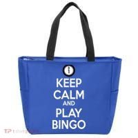 Keep Calm And Play Bingo Tote Bag thumb 0