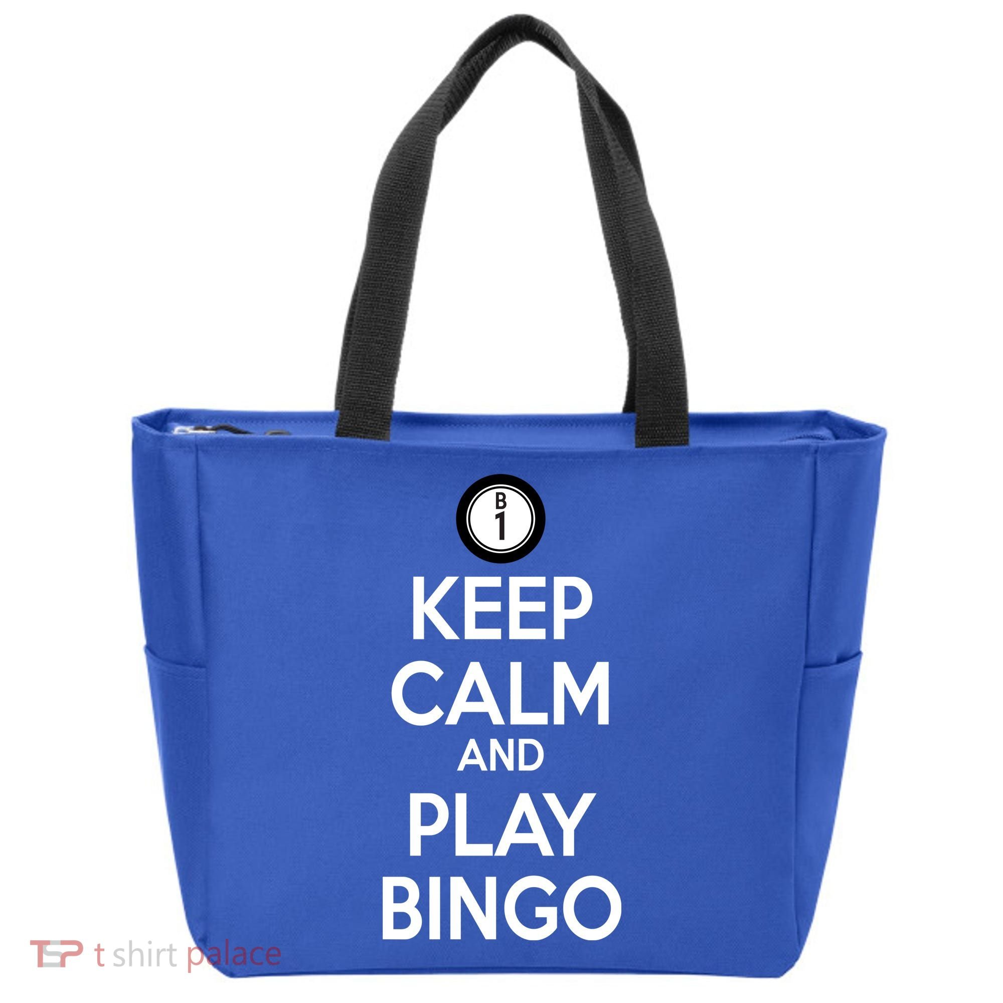 Keep Calm And Play Bingo Tote Bag