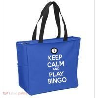 Keep Calm And Play Bingo Tote Bag thumb 2