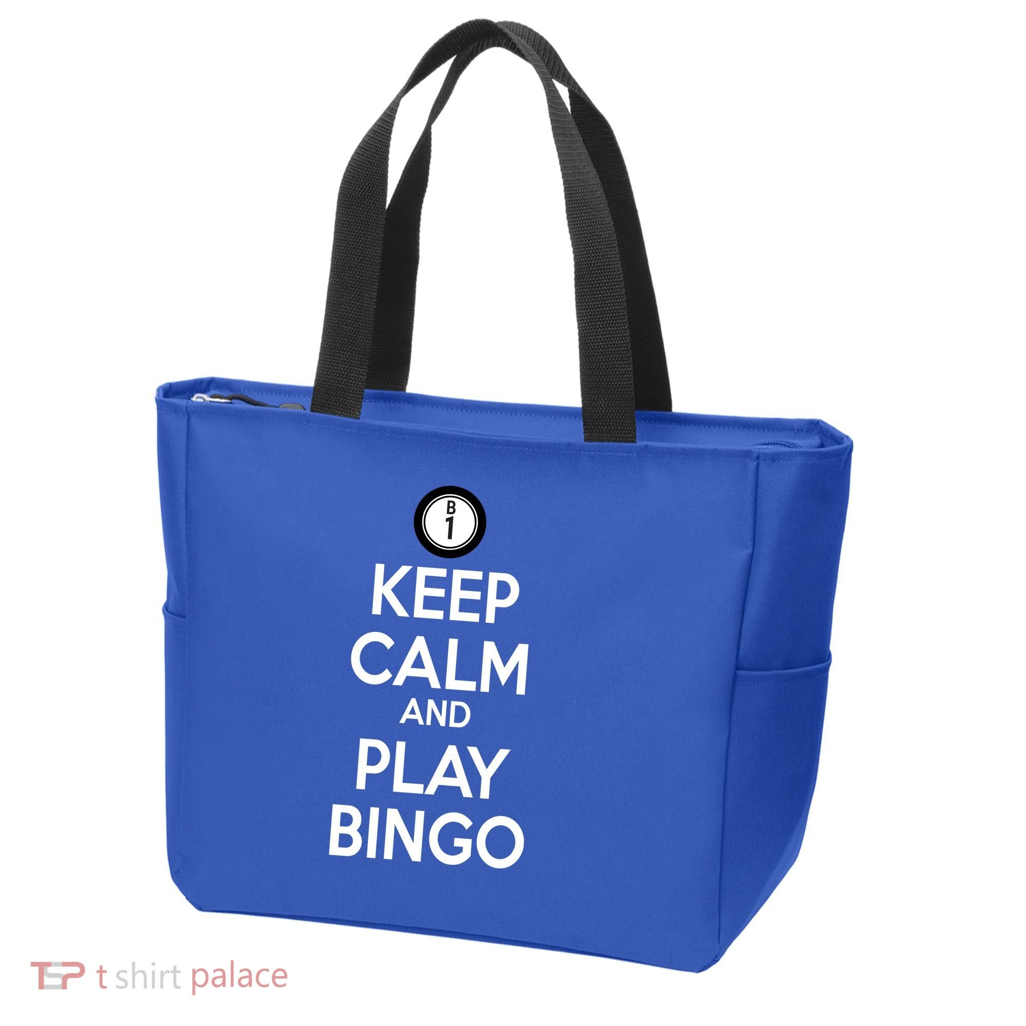 Keep Calm And Play Bingo Tote Bag