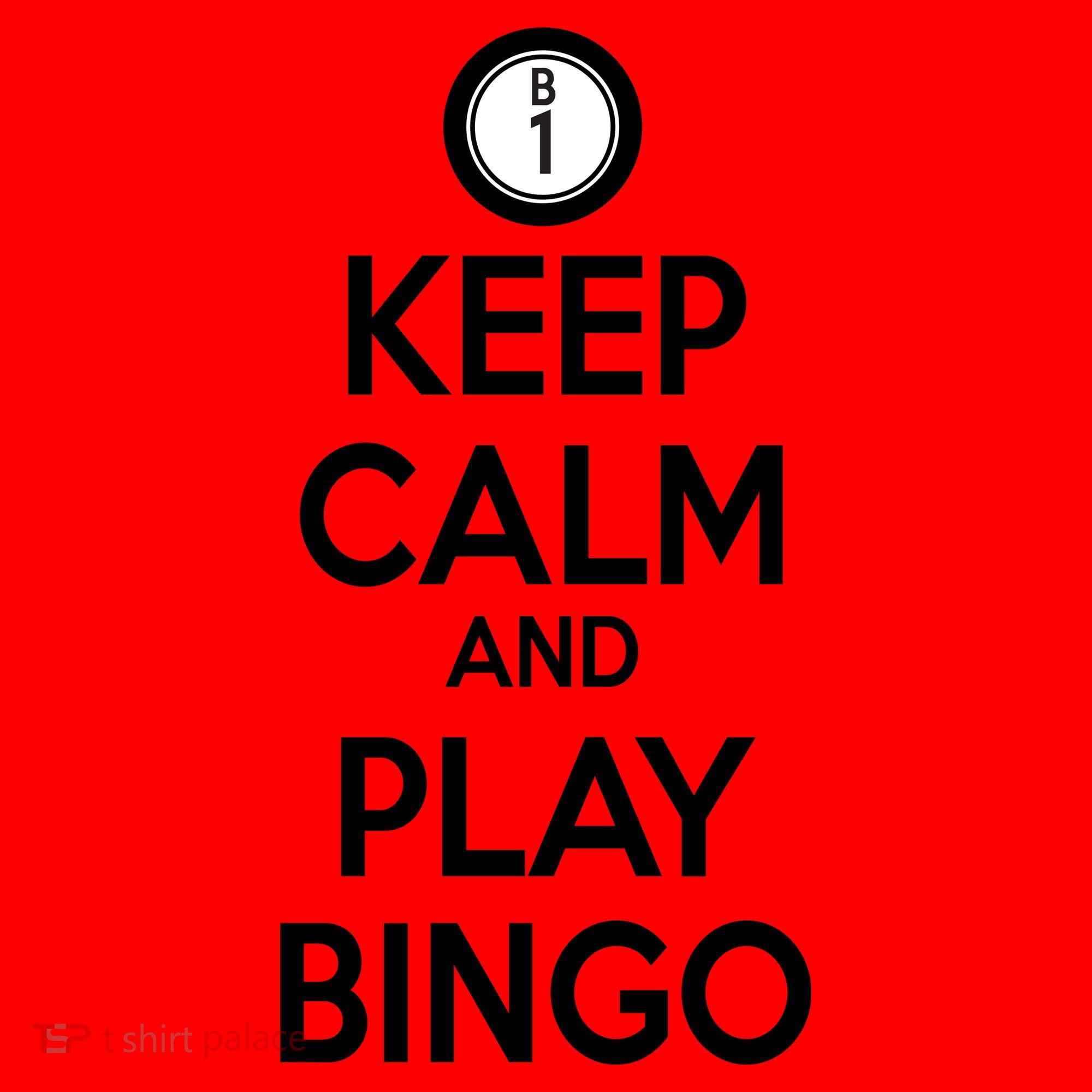 Keep Calm And Play Bingo Santa Hat