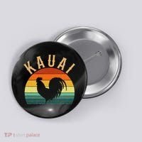 kauai chicken rooster hawaii Button thumb 0